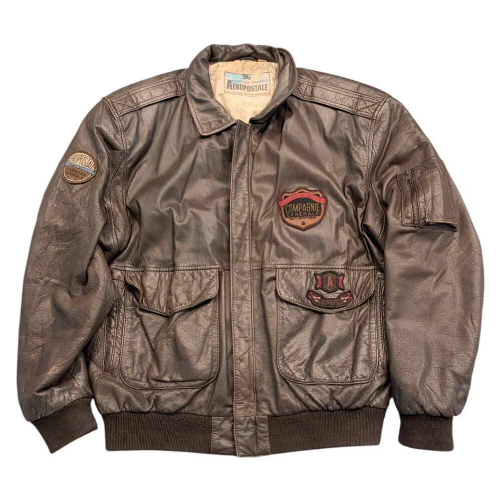 80s Aeropostale Flight Bomber Jacket